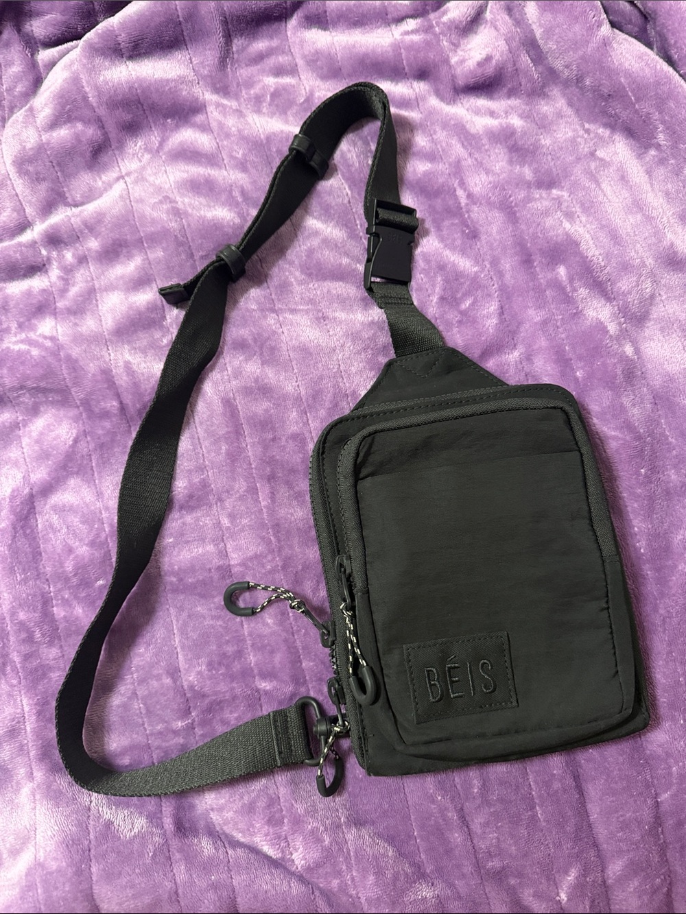 BEIS Black Sports Sling Bag